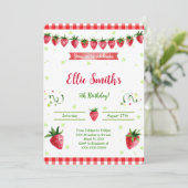 Invitation fraise (Debout devant)