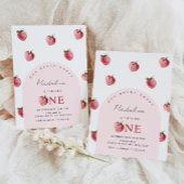 Invitation Fraise 1er anniversaire