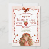 Invitation Fraise 1er anniversaire | Berry Happy Theme (Devant)