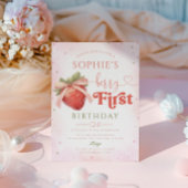 Invitation Fraise 1er anniversaire Berry Premier anniversaire