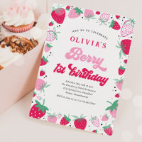 Fraise 1er anniversaire Berry Première fête d'anni