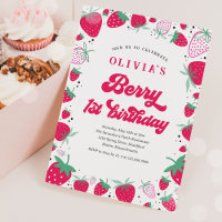 Fraise 1er anniversaire Berry Première fête d'anni