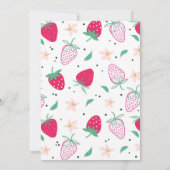 Invitation Fraise Anniversaire Berry Sweet Anniversaire (Dos)