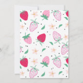 Invitation Fraise Anniversaire Berry Sweet Anniversaire (Dos)