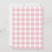 Invitation Fraise Baby shower Fille Berry rose Sweet (Dos)