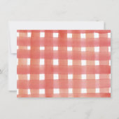 Invitation Fraise Berry Première fête d'anniversaire Fille Ph (Dos)