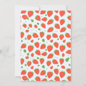 Invitation Fraise Berry Sweet Anniversaire (Dos)