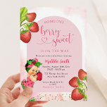 Invitation Fraise Berry Sweet Mexicaine Baby shower fille<br><div class="desc">Fraise Berry Sweet Mexicaine Girl Baby shower Invitation</div>