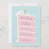 Invitation Fraise Cake Anniversaire (Devant)