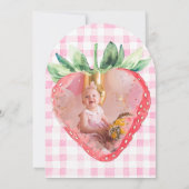 Invitation Fraise Faisy Berry Première photo Arche Anniversai (Dos)