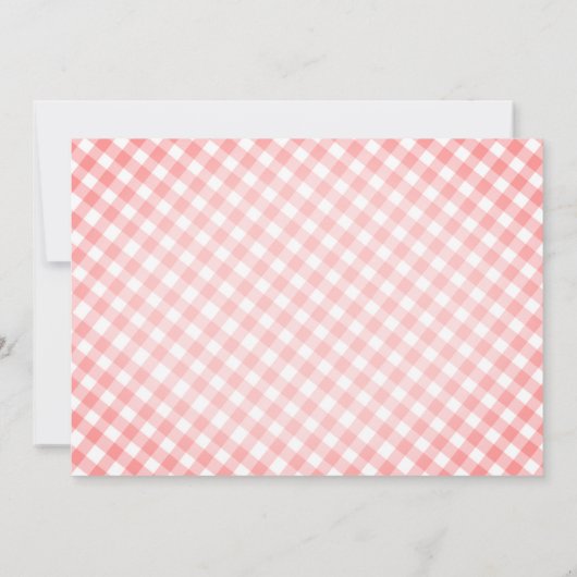 Invitation Fraise fête d'anniversaire ・ Berry Sweet Party Inv (Dos)