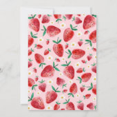 Invitation Fraise Four Ever Sweet Berry 4e anniversaire (Dos)