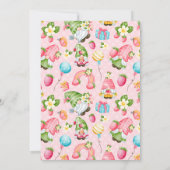 Invitation Fraise Gnome Garden Little One 1er anniversaire (Dos)