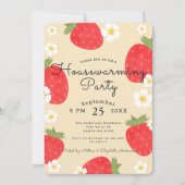 Invitation Fraise House Parti du réchauffement (Devant)