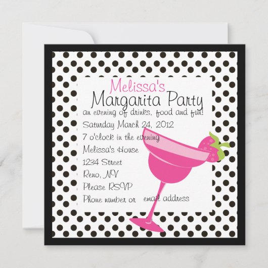 Invitation Fraise Margarita (Devant)