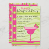 Invitation Fraise Margarita (Devant / Derrière)