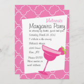 Invitation Fraise Margarita (Devant / Derrière)