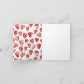 Invitation Fraise Premier anniversaire (Intérieur)