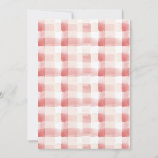 Invitation Fraise première fête d'anniversaire Berry (Dos)