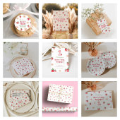 Invitation Fraise rose et rouge Berry Premier anniversaire