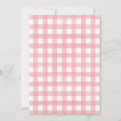 Invitation Fraise rouge et rose (Dos)