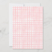 Invitation Fraise Rouge Rustique Premier Anniversaire (Devant)