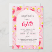 Invitation fraise sucrée (Devant)