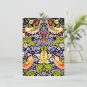 Invitation Fraise Thief Oiseaux William Morris (Debout devant)