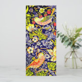 Invitation Fraise Thief Oiseaux William Morris (Debout devant)