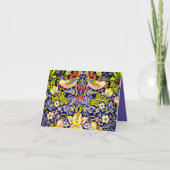 Invitation Fraise Thief Oiseaux William Morris (Devant)