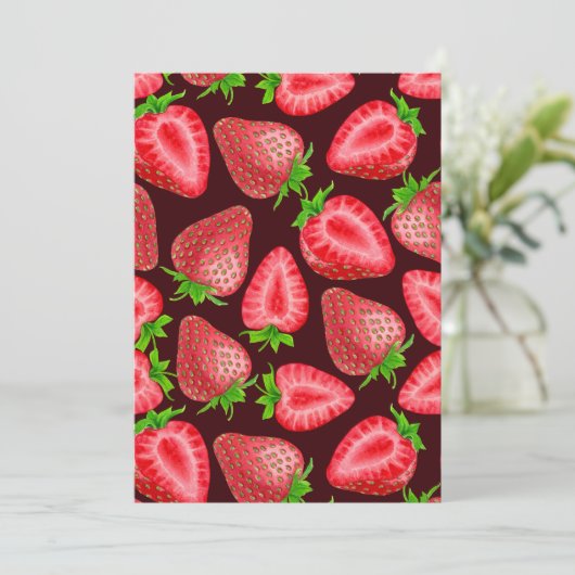 Invitation Fraises (Debout devant)