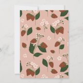 Invitation Fraises Bridal Brunch Douche (Dos)