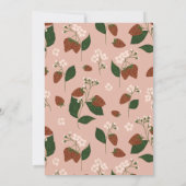 Invitation Fraises Couples Mariage Brunch Douche (Dos)