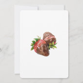 Invitation Fraises couvertes de chocolat Anniversaire (Dos)