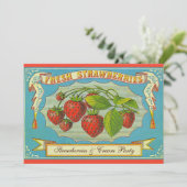 Invitation Fraises & Cream Party (Debout devant)