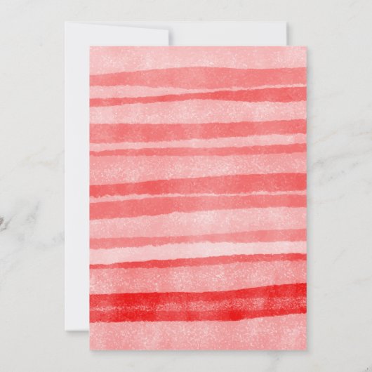 Invitation Fraises d'aquarelle douce Berry Premier anniversai (Dos)