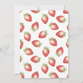 Invitation Fraises de fruits rouges Anniversaire (Dos)