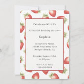 Invitation Fraises de fruits rouges Anniversaire (Devant)