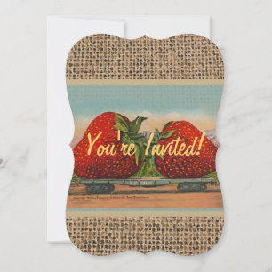 Invitation Fraises Giant Fruit Antique Fruit Amusant