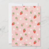 Invitation Fraises mignonnes Un Baby shower doux aux baies (Dos)