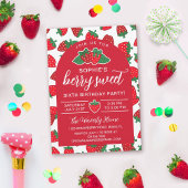 Invitation Fraises Red Berry Sweet fête d'anniversaire