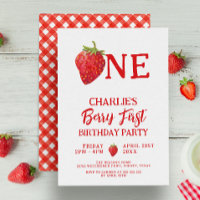 Fraises rouges Berry d'été Premier anniversaire