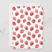 Invitation Fraises Rouges Fruit 16e Anniversaire (Dos)