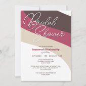 Invitation Framboise à la Crème au Chocolat Flux Horizontaux (Devant)