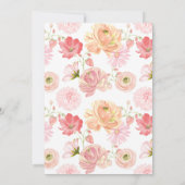 Invitation Framboise | Baby shower d'été (Dos)