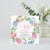 Invitation Framboise de framboise de bleuets Sucrée (Debout devant)