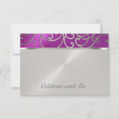 Invitation Framboise de Quinceanera et perruques de Filigree  (Devant)