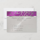 Invitation Framboise de Quinceanera et perruques de Filigree  (Dos)