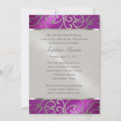 Invitation Framboise de Quinceanera et perruques de Filigree  (Devant)