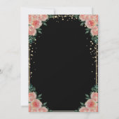 Invitation Frame de diamant, Ballons, Parti de retraite flora (Dos)